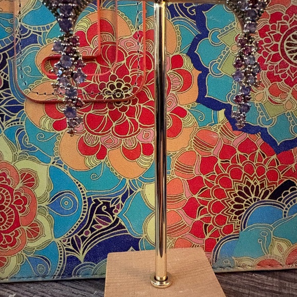 Sterling Silver with multi semi precious stone earrings - Picture 3 of 5